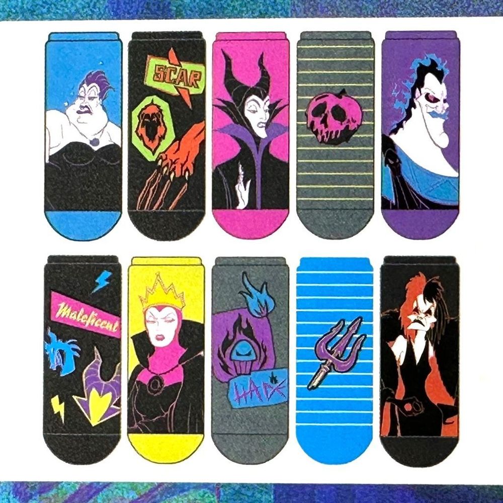 Disney Villains Low Cut Socks - 10 Pairs - Picture 2 of 3